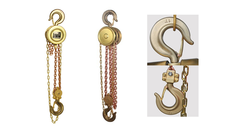 Explosionssäker handdragen lyftanordning garanterar gödselfabrikens säkerhet