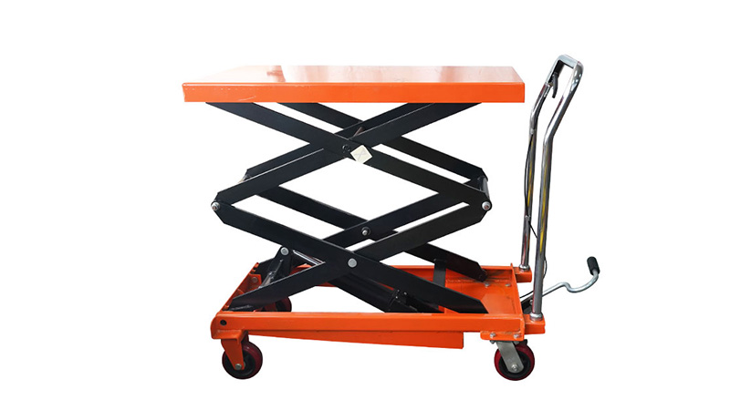 Vilka kontroller bör utföras innan man använder ett hydrauliskt lyftbord?