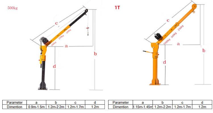500kg Truck Cranes
